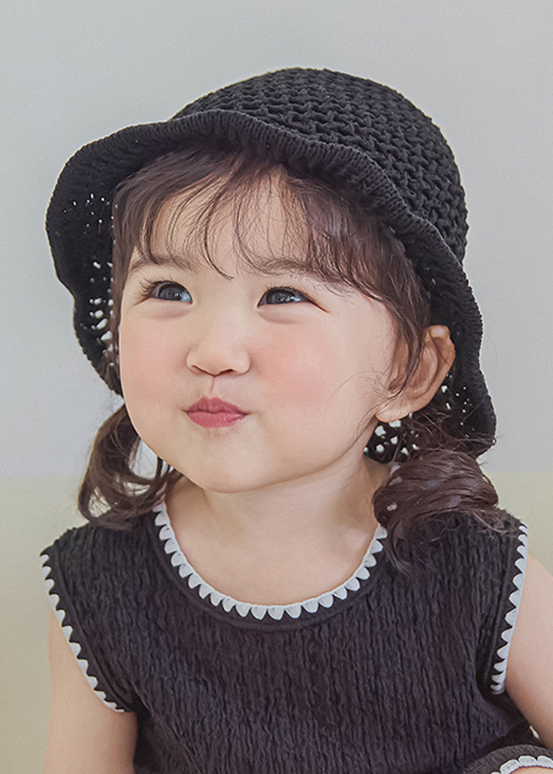 Airy Net Bucket Hat_Black
