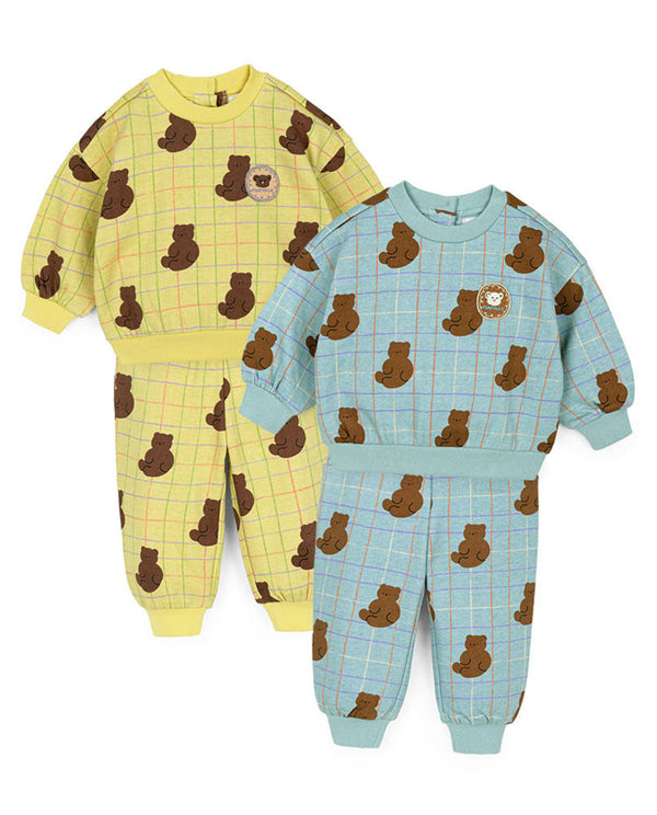 [Pimpollo] Gom Gom check upper and lower suit (2 colors)