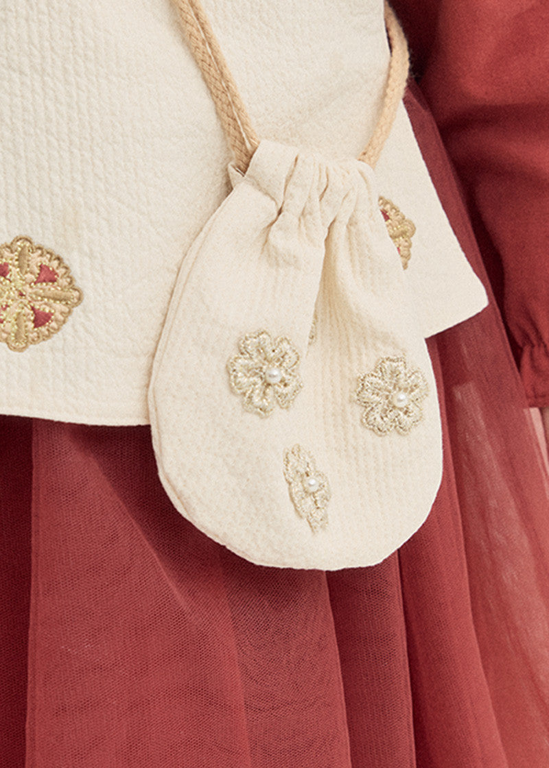Pearl flower pouch