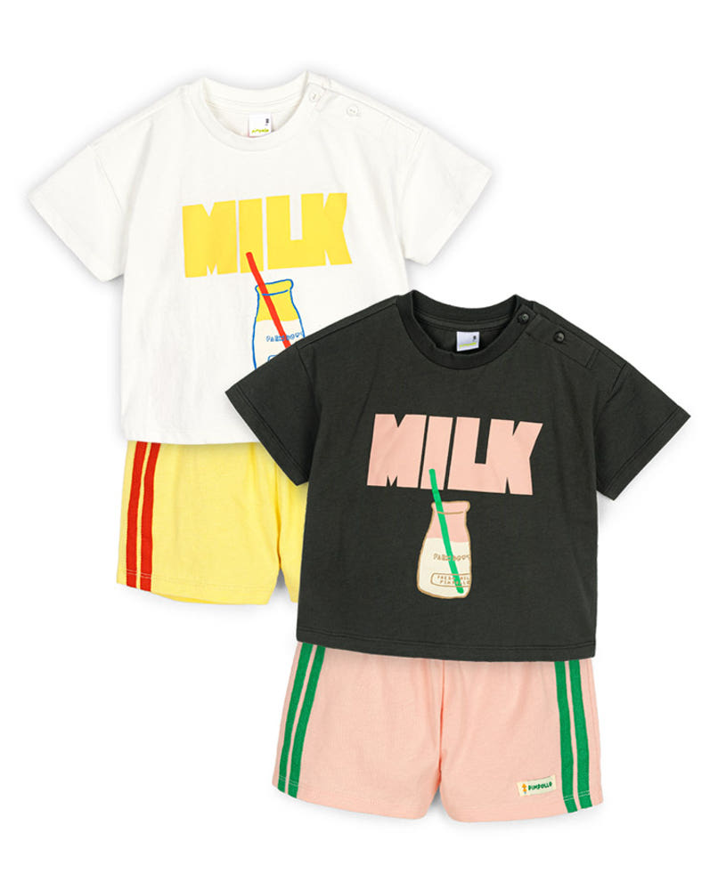 [Pimpoyo] Milk Two-Piece Set