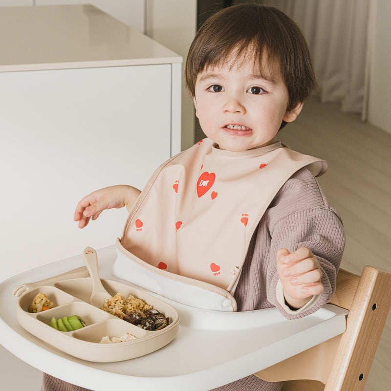 [New] Dottodot Heart Waterproof  Bib