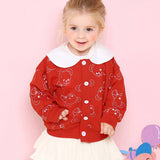 Round Bear Sailor Cardigan