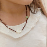 Mardi Amber Amandier Bead Necklace