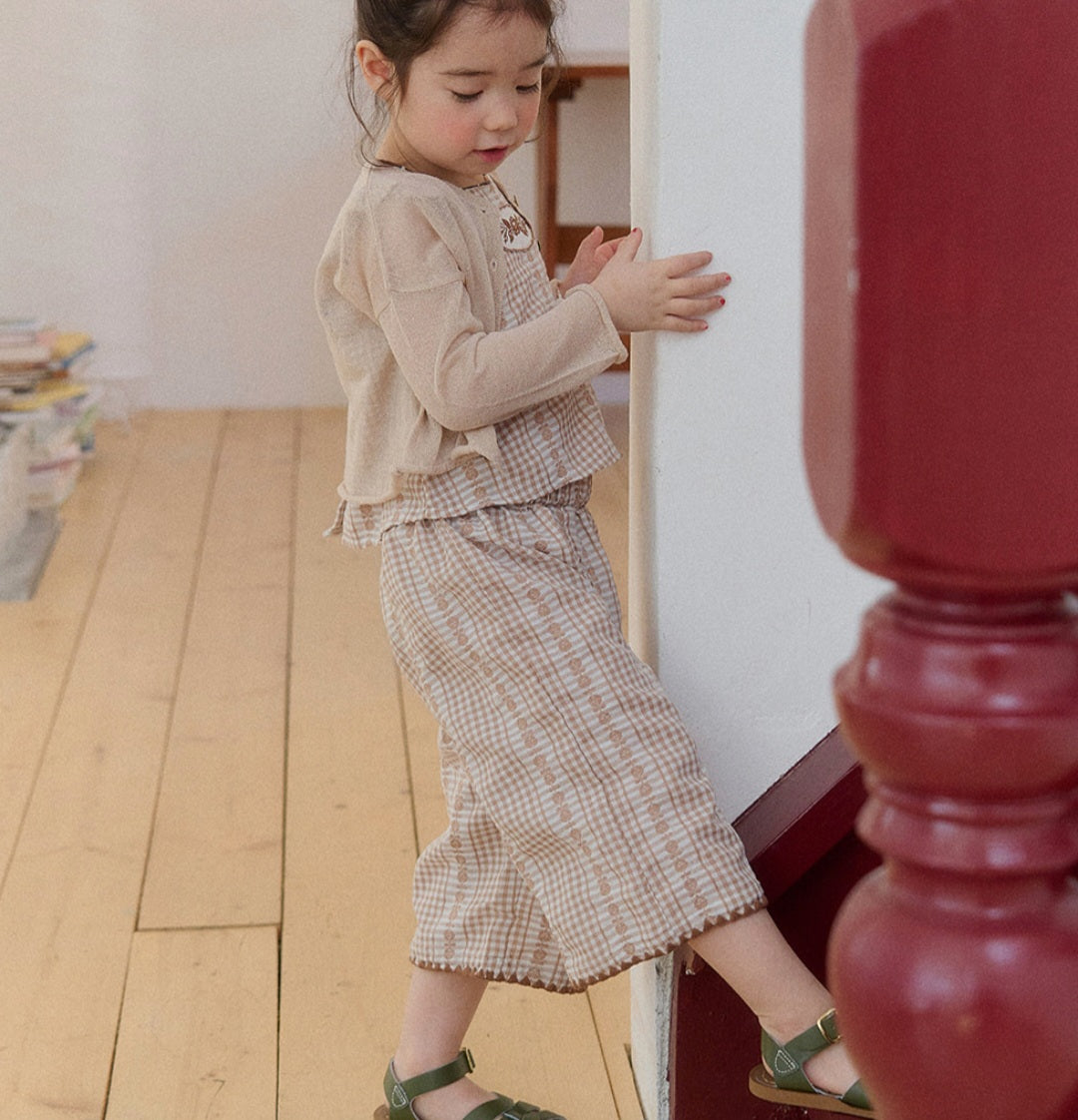 Mardi Amber Poppy Check Pants
