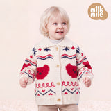 [Milk Mile] Milk Bear Cowichan Sweater Cardigan
