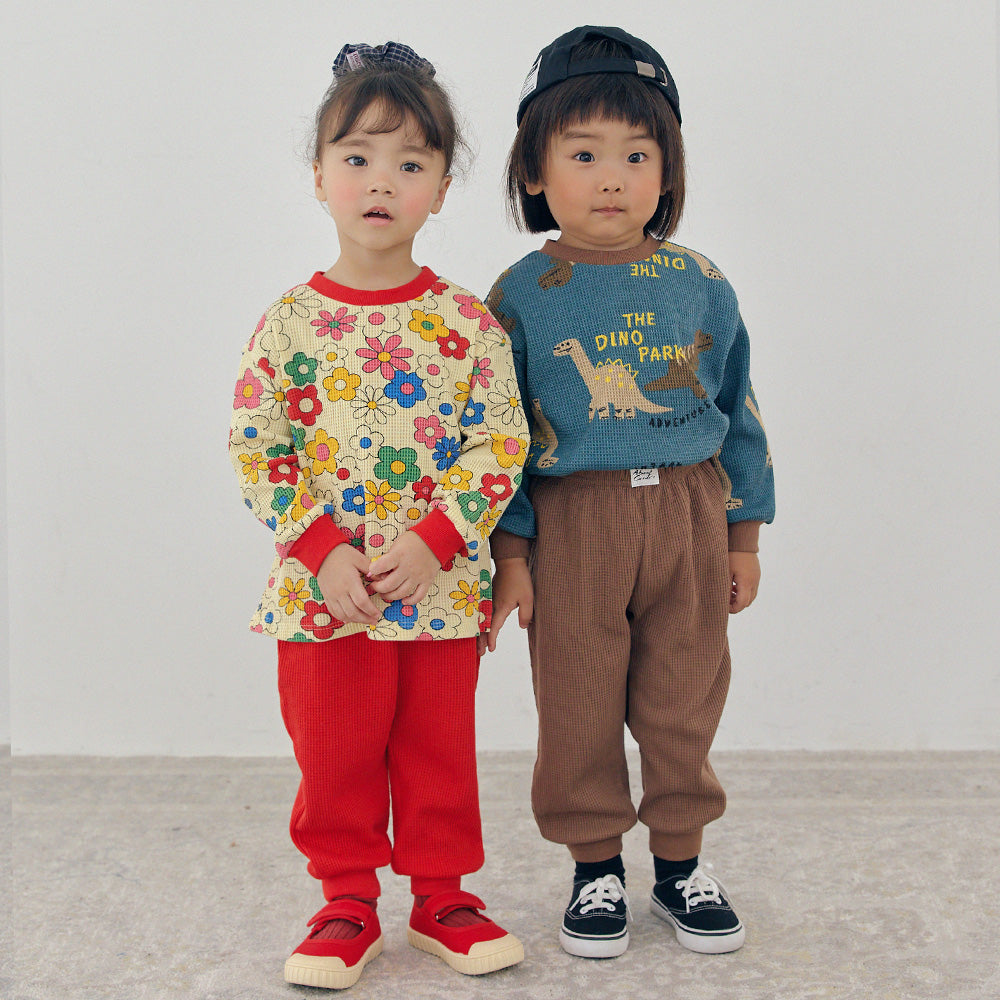 Momo Waffle Two-Piece Set_FA042