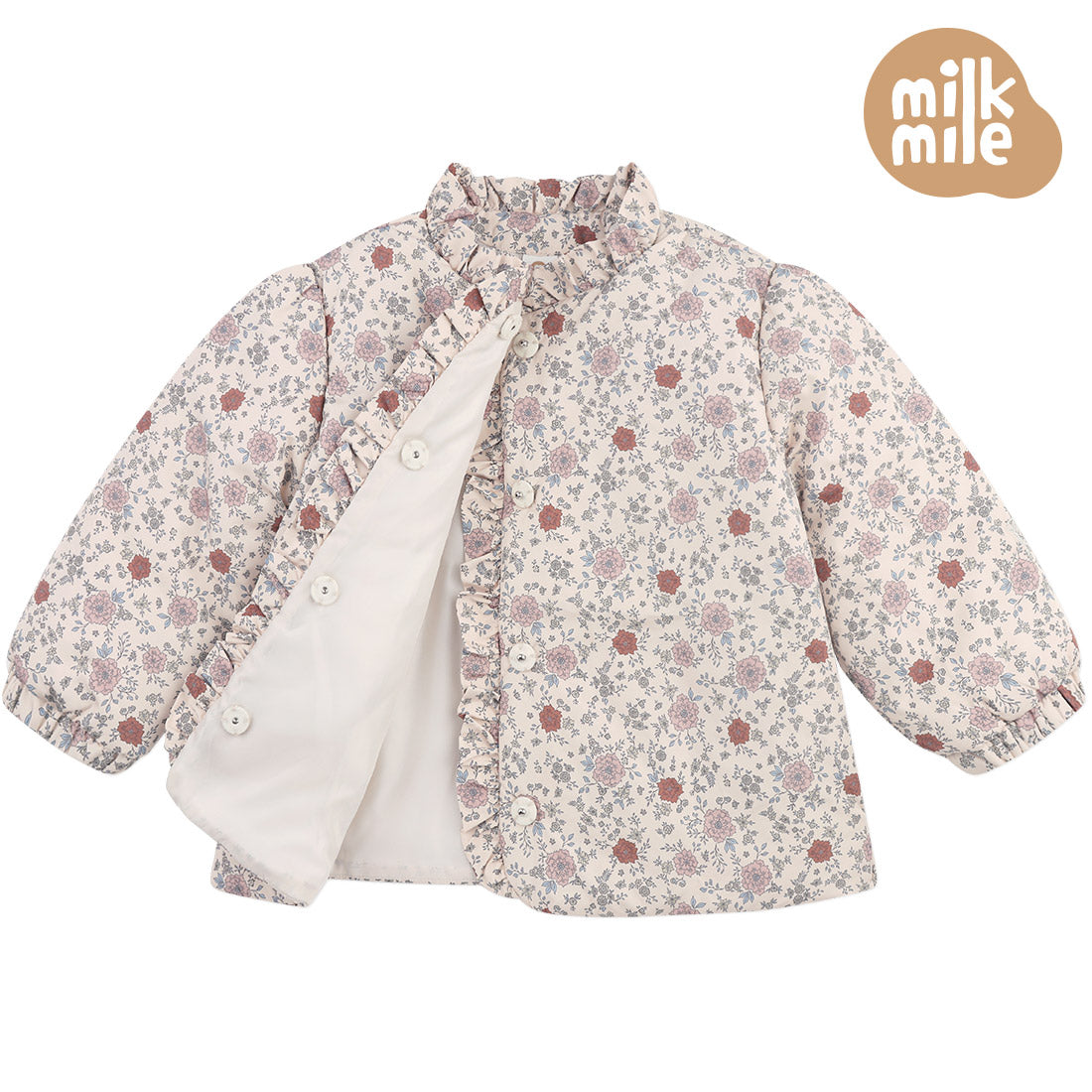 [Milk Mile] Rose de Flower Frill Jumper
