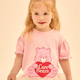[Care Bear] Love Arat Bear Pink Heart T-shirt