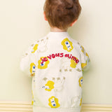 可愛獅子紐扣開襟衫