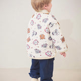 [Disney] Cat & Dog Cute Muffler Set Up Quilting Jumper