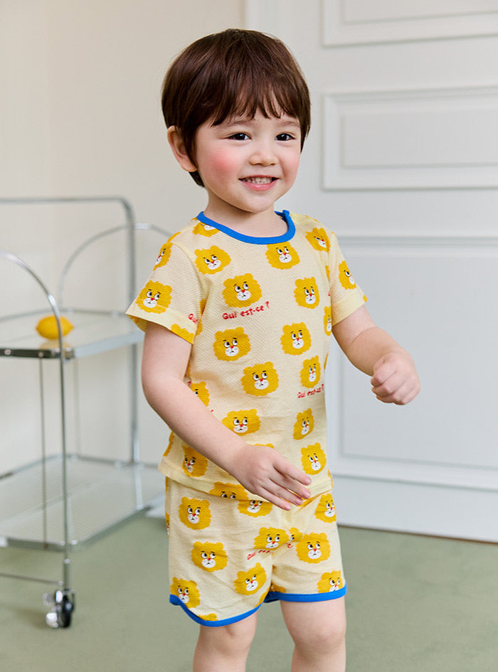 Petit leo short sleeve (24SS) Mesh Indoor Set