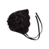Joan Lace Bonnet Hat_Black