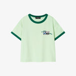 Single Ringer T-shirt Green