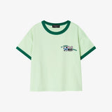 Single Ringer T-shirt Green