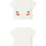 Cherrybell short-sleeve cardigan