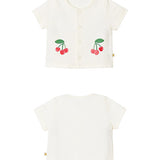 Cherrybell short-sleeve cardigan