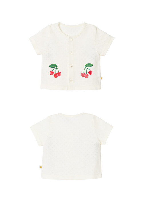 Cherrybell short-sleeve cardigan