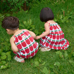 [June 26 ~ Sequential Shipping][Pre-order] Apple Sleeveless Long Pants Pleated Top & Bottom Set