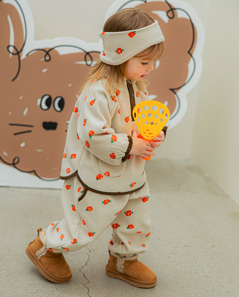 [Pimpoyo] Coco Toddler Kids Fleece Anorak Two-Piece Set