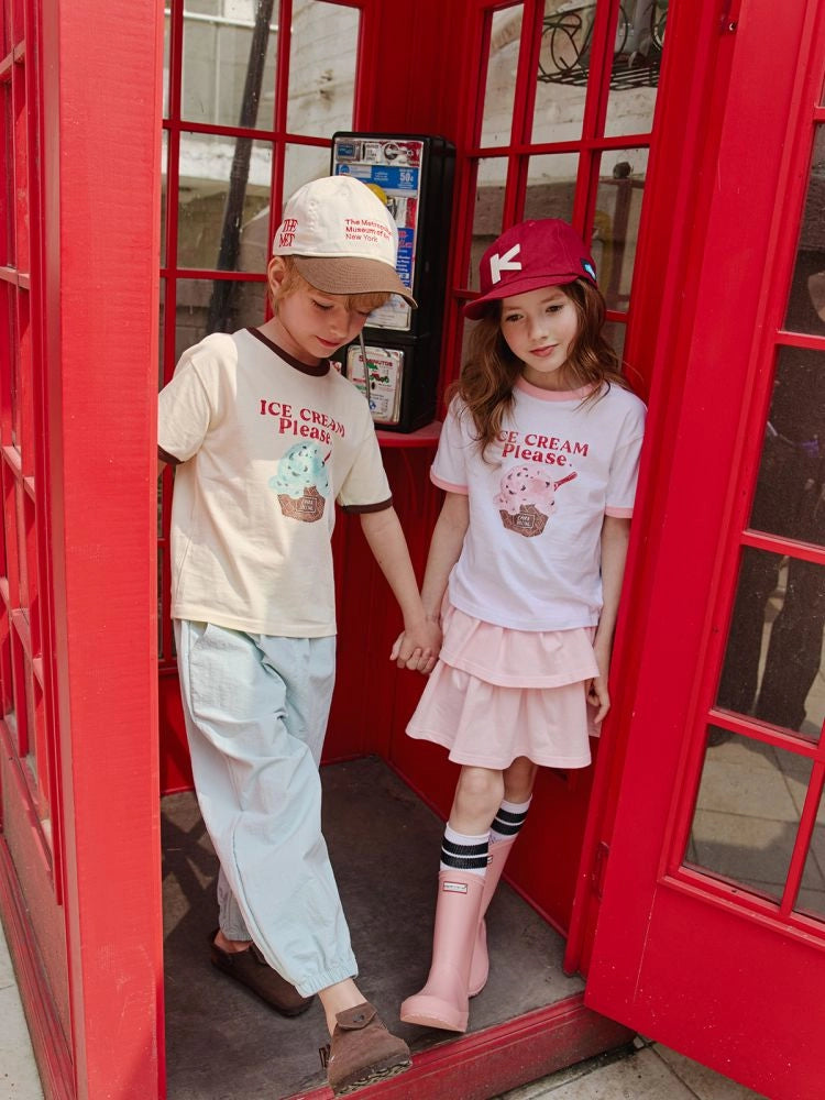 Apple Smile Ice Cream T-shirt Ivory