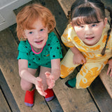 Sesami Green short-sleeved top and bottom underwear set