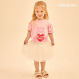 [Care Bear] Love Arat Bear Pink Heart T-shirt
