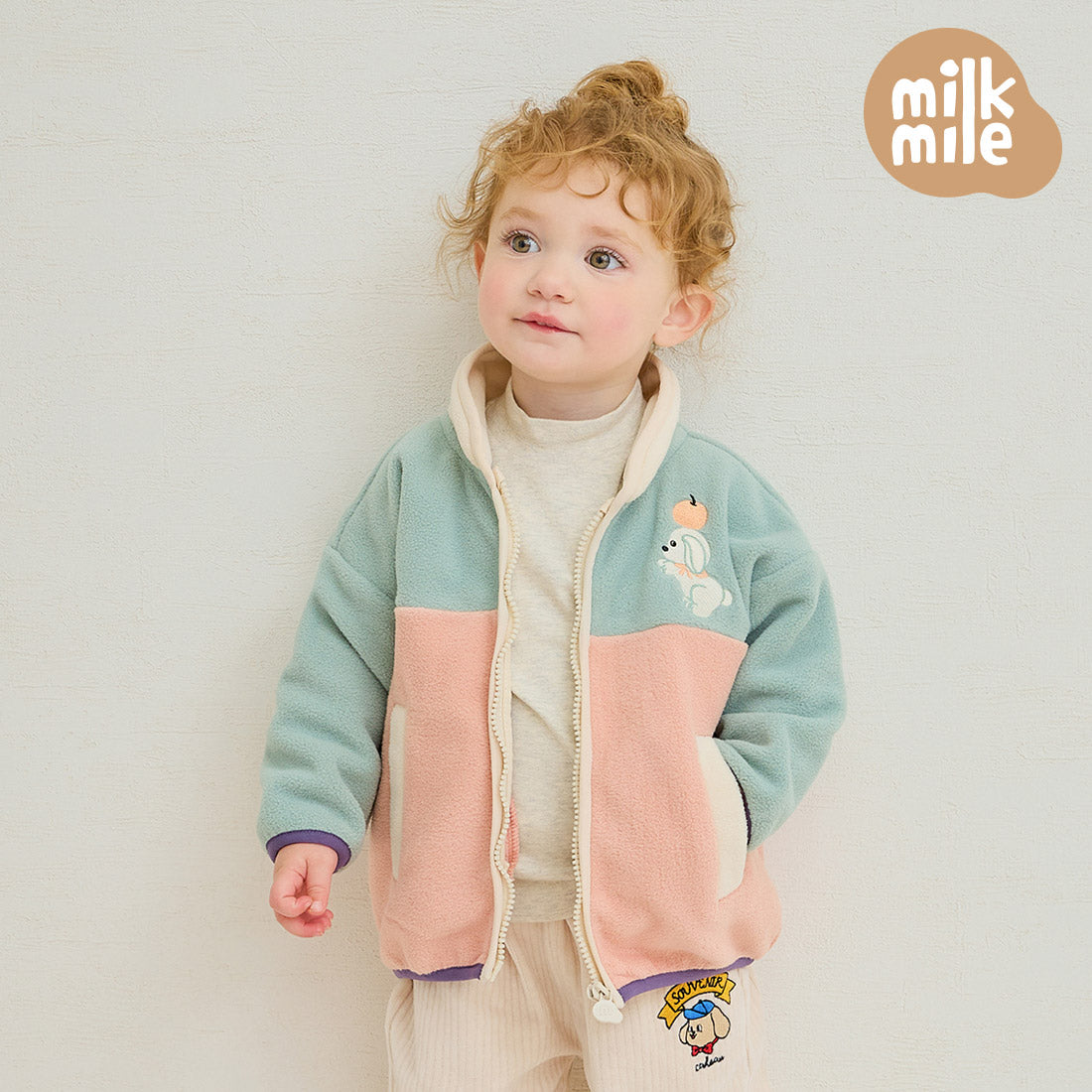 [Milk Mile] Apple Doggy Polar Fleece Jumper