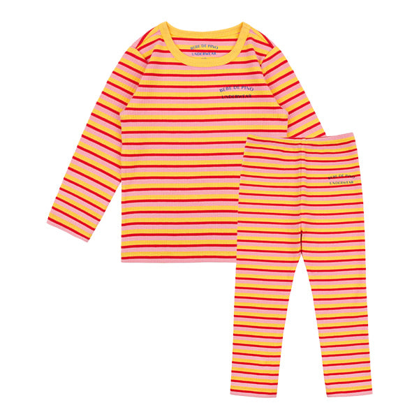 Yellow stripe loungewear