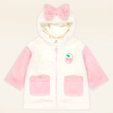 Big ribbon hot wind hood jumper