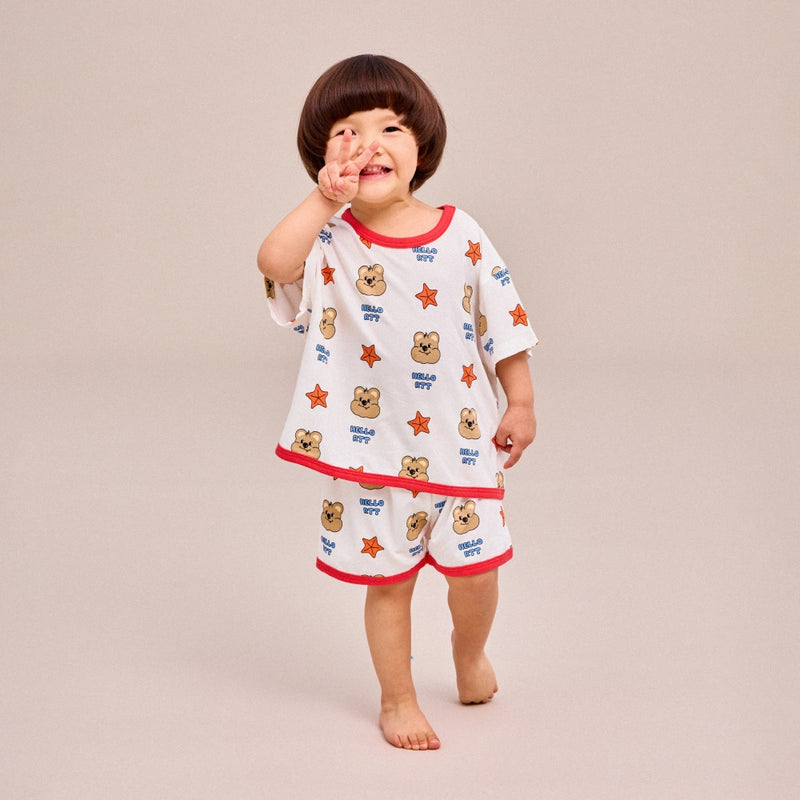 Cozy Summer IndoorSet- Bear White