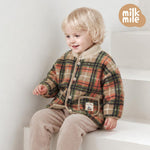 [Milk Mile] Checkholic Polar Fleece Tumble Sweet Squirrel Jumper