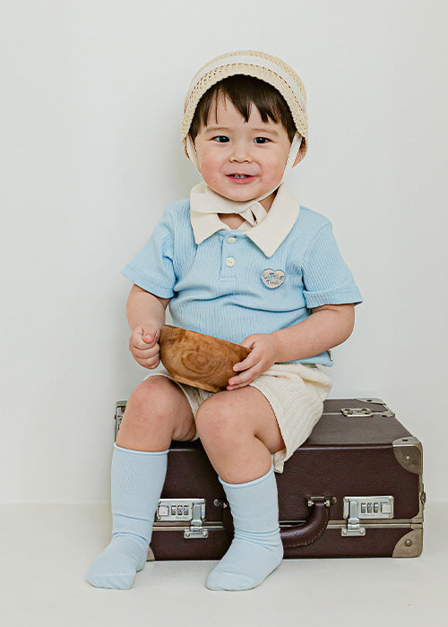 ROLLING KNEE SOCKS Blue