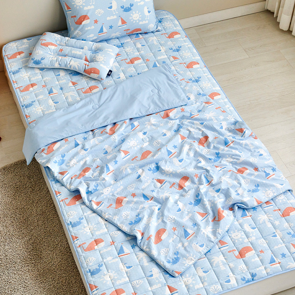 3°C) Super Extreme Cool PCM Nap Blanket 100*150 Sunny Days Blue_CZ0226025