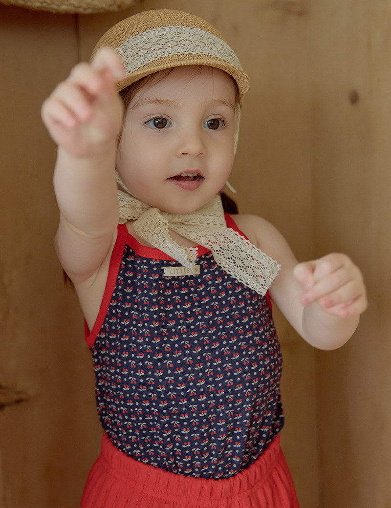 Popin Sleeveless T-shirt_Navy