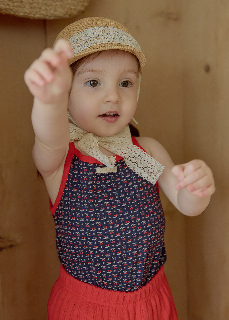 Popin Sleeveless T-shirt_Navy