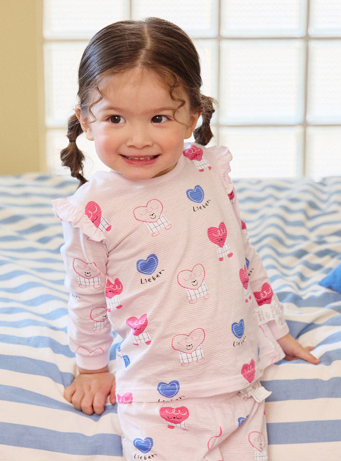 Twin heart jacquard (24SS) indoor wear set