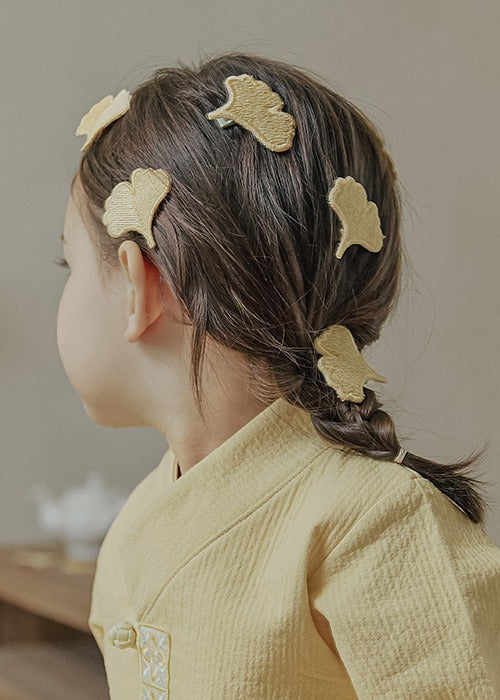 Ginkgo leaf hairpin