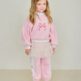 [Heyjmini] [Hey Mini] Ribbon frilled sha pants set