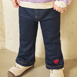 Denim-like bootcut nappjng pants