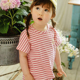 [Pimpollo] Happy Stripe top and bottom set