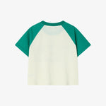 Single raglan t-shirt in ivory