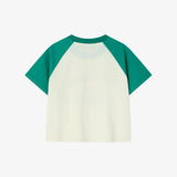 Single raglan t-shirt in ivory