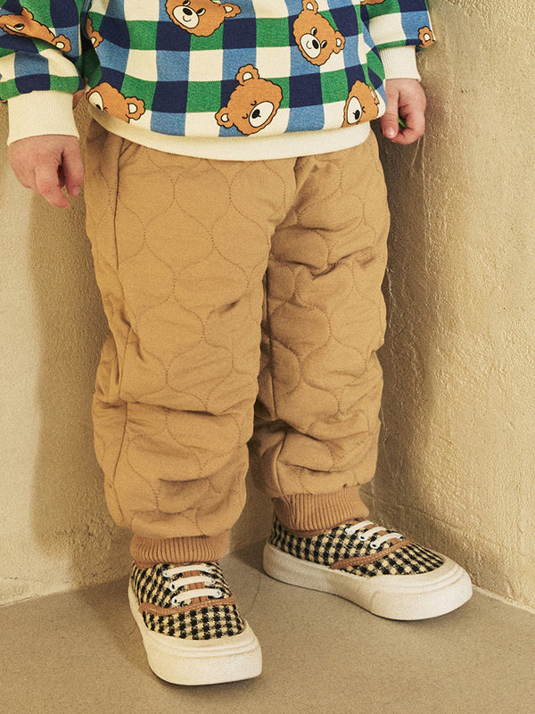 Cozy warm quilted baggy pants