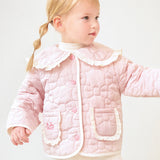 Frilly ribbon quilted jacket