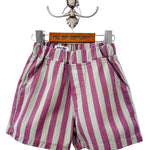 Apple Smile Border Stripe Shorts Mint