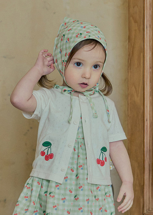 Cherrybell short-sleeve cardigan