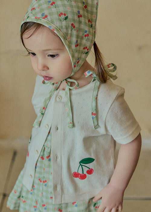 Cherrybell short-sleeve cardigan
