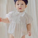 Tie short-sleeve bodysuit
