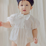 Tie short-sleeve bodysuit