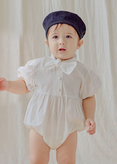 Tie short-sleeve bodysuit